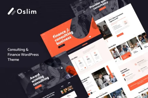 Mua Oslim - Consulting & Finance WordPress Theme giá rẻ