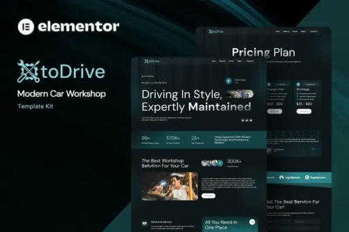 Mua Otodrive - Modern Car Workshop Elementor Template Kit giá rẻ