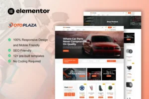 Mua OtoPlaza - Auto Parts Store & Accessories Elementor Pro Template Kit giá rẻ