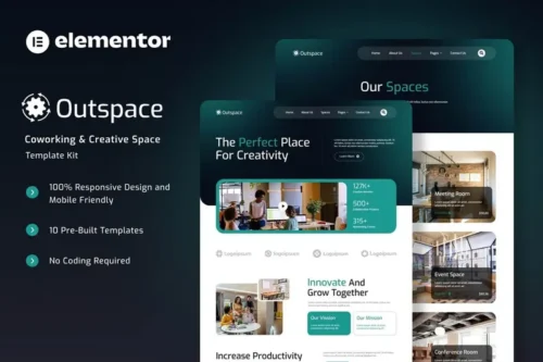 Mua Outspace - Coworking & Creative Space Elementor Template Kit giá rẻ