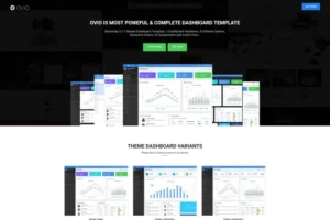 Mua Ovio - Bootstrap Based Dashboard - Admin Template giá rẻ