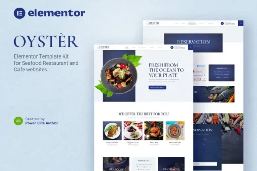 Mua Oyster – Seafood Restaurant & Cafe Elementor Template Kit giá rẻ