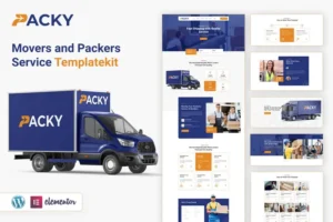 Mua PACKY | Packers & Movers Service Elementor Template Kit giá rẻ