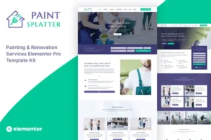Mua Paint Splatter - Painting & Renovation Services Elementor Pro Template Kit giá rẻ