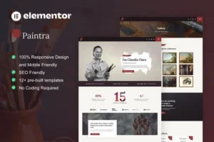 Mua Paintra - Creative Artist & Painter Elementor Pro Template Kit giá rẻ