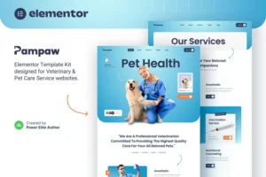 Mua Pampaw – Veterinary & Pet Care Services Elementor Template Kit giá rẻ