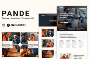 Mua Pande - Factory & Industrial Elementor Template Kit giá rẻ