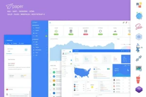 Mua Paper Panel Bootstrap 4 Admin Dashboard Template giá rẻ