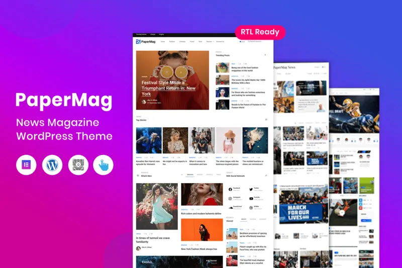 Mua PaperMag - News Magazine WordPress Theme giá rẻ