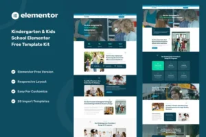 Mua Parees - Kindergarten & Kids School Elementor Template Kit giá rẻ
