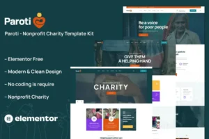 Mua Paroti - Non Profit Charity Elementor Template Kit giá rẻ