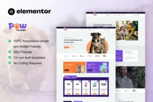 Mua PawParadise - WooCommerce Pet Shop Elementor Template Kit giá rẻ