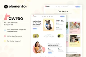 Mua Pawreo - Pet Care Services Elementor Template Kit giá rẻ