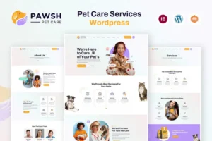 Mua Pawsh | Pet Care Services WordPress Theme giá rẻ