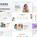 Pawsh – Pet Care & Shop Elementor Template Kit