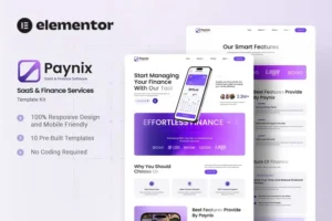Mua Paynix - SaaS & Finance Services Elementor Template Kit giá rẻ