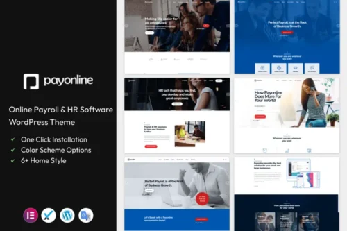 Mua Payonline - Online Payroll and HR WordPress Theme giá rẻ
