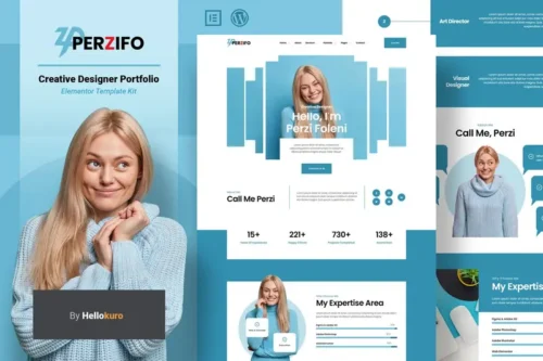 Mua Perzifo - Creative Designer Portfolio Elementor Template Kit giá rẻ