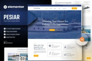 Mua Pesiar - Yacht Club & Boat Rental Elementor Template Kit giá rẻ