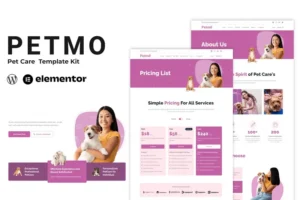 Mua Petmo - Pet Care Elementor Template Kit giá rẻ