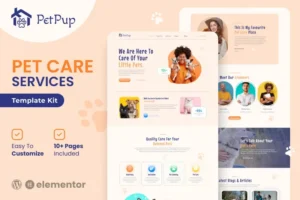 Mua PetPup - Pet Care Services Elementor Template Kit giá rẻ