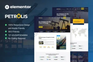 Mua Petrolis - Oil Company & Industrial Elementor Pro Template Kit giá rẻ