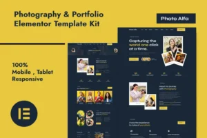 Mua Photo Alfa - Photography & Portfolio Elementor Pro Template Kit giá rẻ