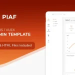 Piaf Vuejs – Vuejs Admin Template