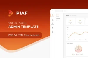 Mua Piaf Vuejs - Vuejs Admin Template giá rẻ