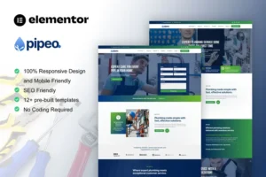 Mua Pipeo - Plumbing Service Elementor Pro Template Kit giá rẻ