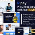 Pipey – Plumber Services Elementor Template Kit