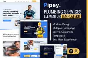 Mua Pipey - Plumber Services Elementor Template Kit giá rẻ