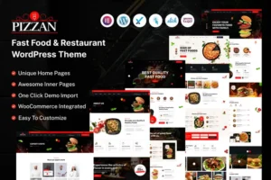 Mua Pizzan - Fast Food and Restaurant WordPress Theme giá rẻ