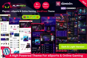Mua Playrex - eSports & Gaming WordPress Theme giá rẻ