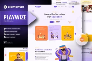 Mua Playwize - Kids Education Elementor Template Kit giá rẻ