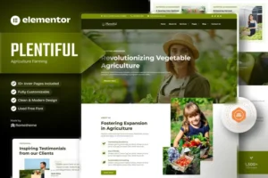 Mua Plentiful - Agriculture Farming Elementor Template Kit giá rẻ