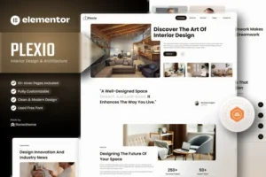 Mua Plexio - Interior Design & Architecture Elementor Template Kit giá rẻ