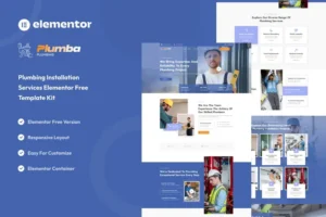 Mua Plumba - Plumbing Installation Service Elementor Template Kit giá rẻ