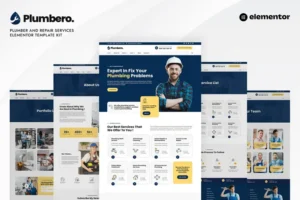 Mua Plumbero - Plumber & Repair Services Elementor Template Kit giá rẻ