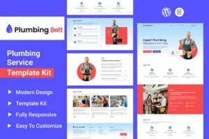 Mua Plumbing Bolt - Plumbing Services Elementor Template Kit giá rẻ