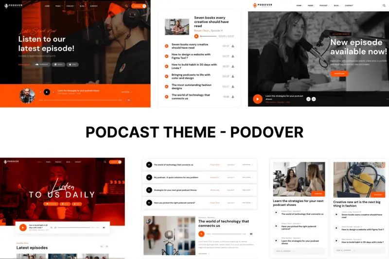 Mua Podcast WordPress Theme - Podover giá rẻ