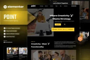 Mua Point - Creative Digital Agency Elementor Template Kit giá rẻ