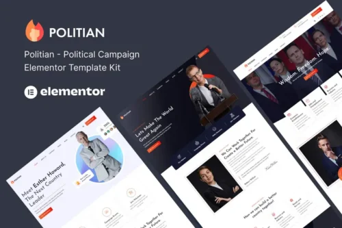 Mua Politian – Political Campaign & Elections Elementor Template Kit giá rẻ