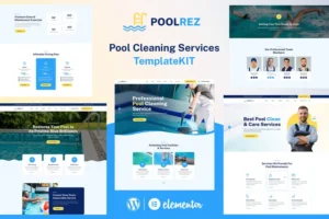 Mua Poolrez - Pool Cleaning Services Elementor Template Kit giá rẻ