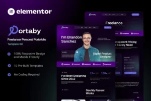 Mua Portaby - Freelancer Personal Portofolio Elementor Template Kit giá rẻ