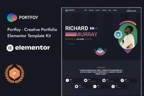 Mua Portfoy - Portfolio Elementor Template Kit giá rẻ