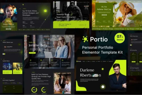 Mua Portio - Portfolio Elementor Template Kit giá rẻ