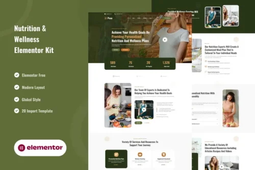 Mua Poso - Personalized Nutrition & Wellness Elementor Template Kit giá rẻ