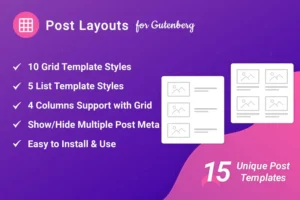Mua Post Layouts Pro for Gutenberg giá rẻ