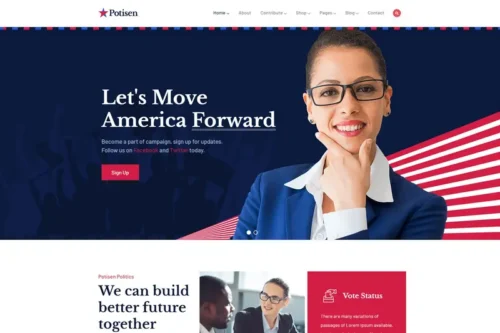 Mua Potisen - Election & Political WordPress Theme giá rẻ
